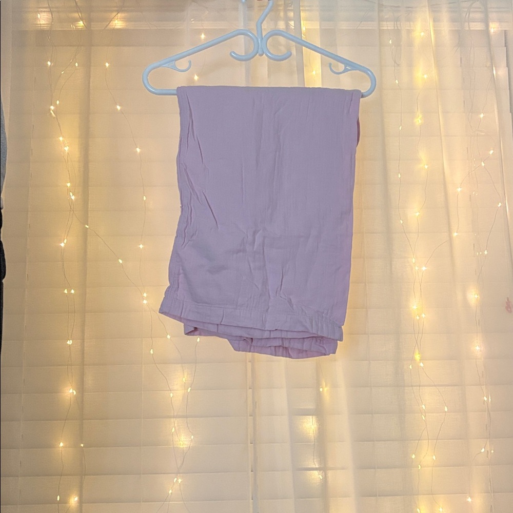 Pink Linen Pants - Picture 2 of 4